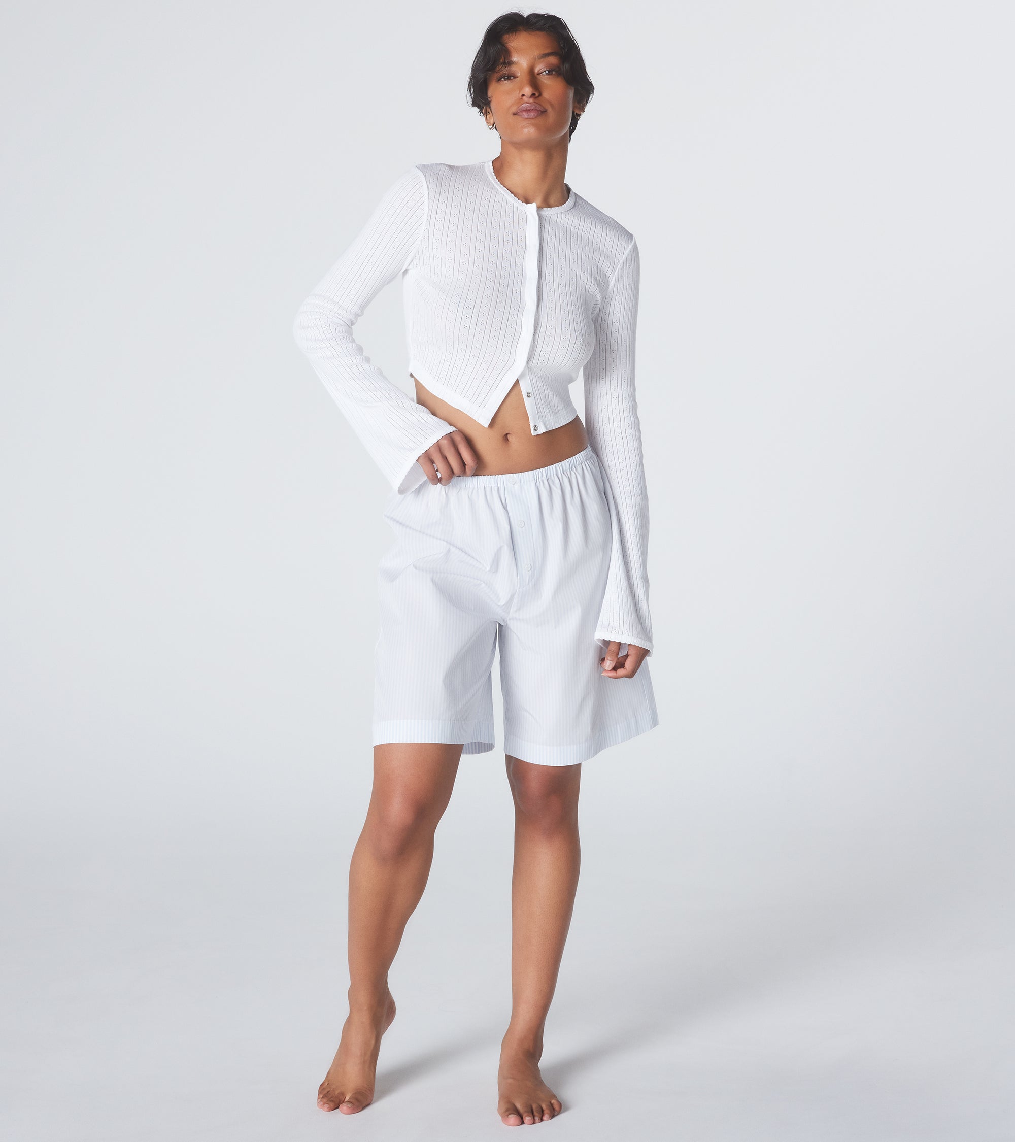 The Catnap Cardigan - White