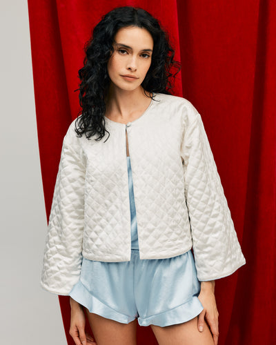 The Bed Jacket - Frost/Champagne