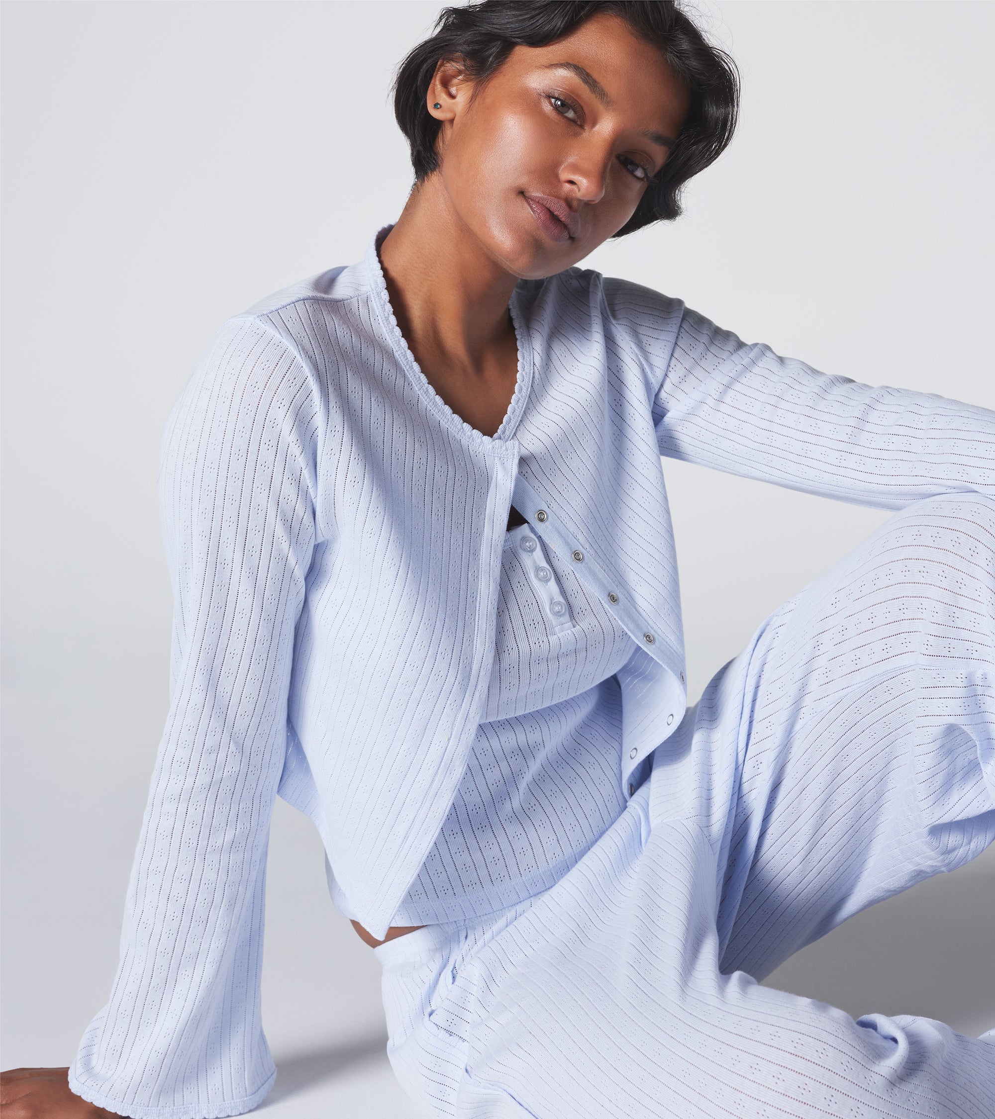 The Catnap Cardigan - Cloud