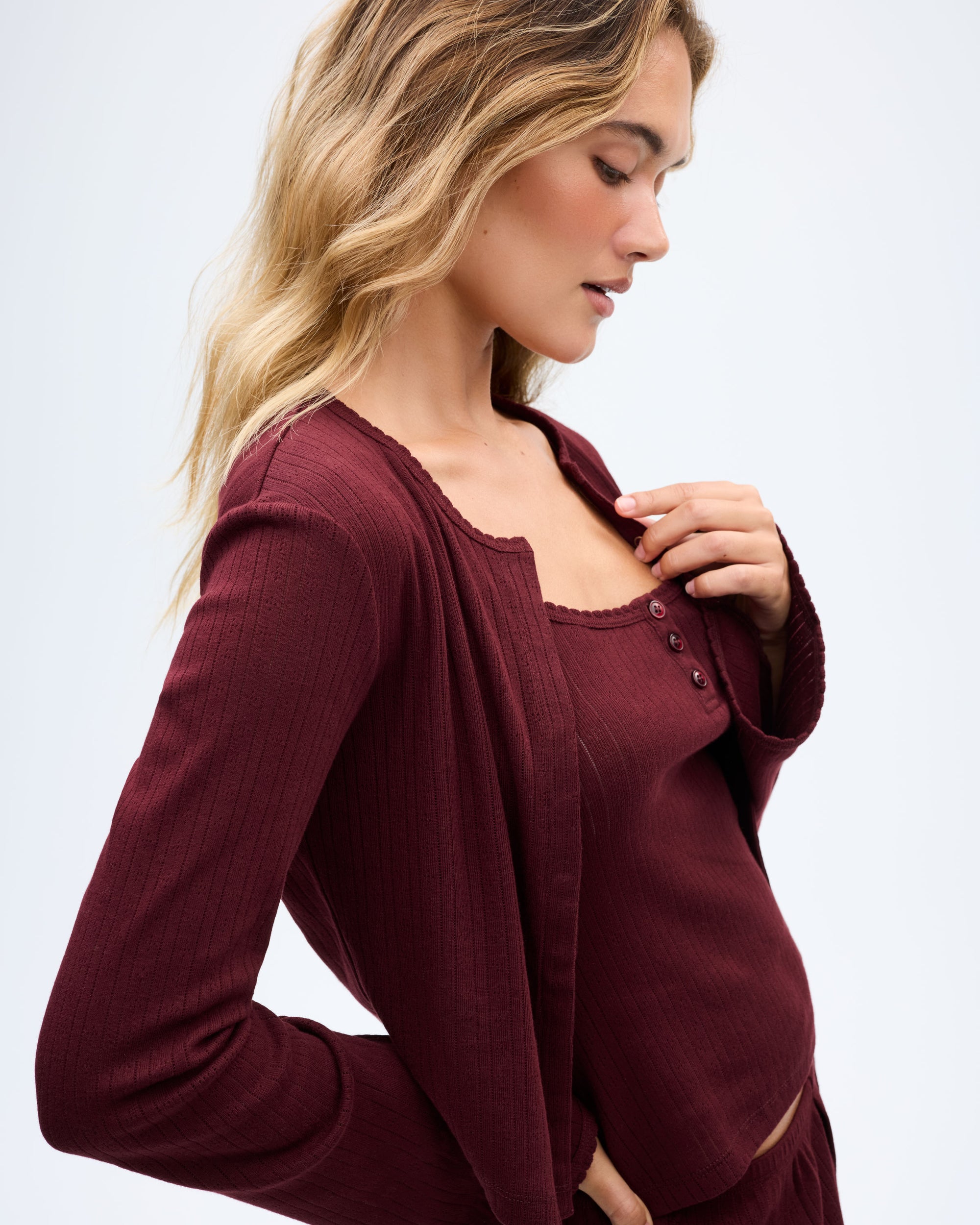 The Catnap Cardigan - Fig