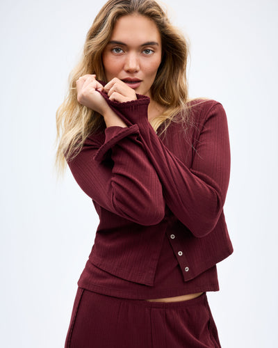 The Catnap Cardigan - Fig