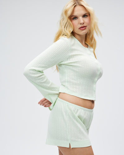 The Catnap Cardigan - Mint