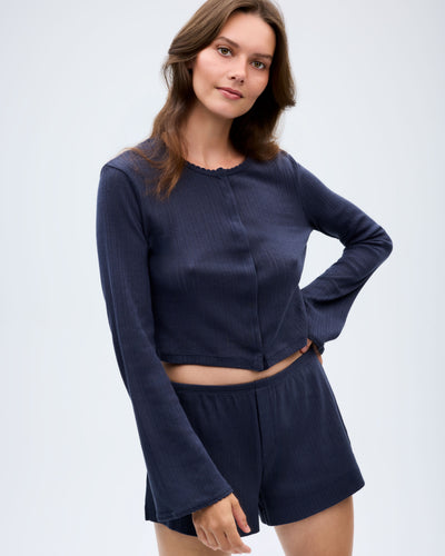 The Catnap Cardigan - Navy