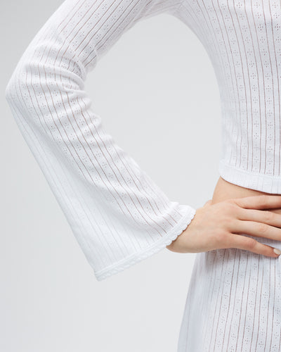 The Catnap Cardigan - White