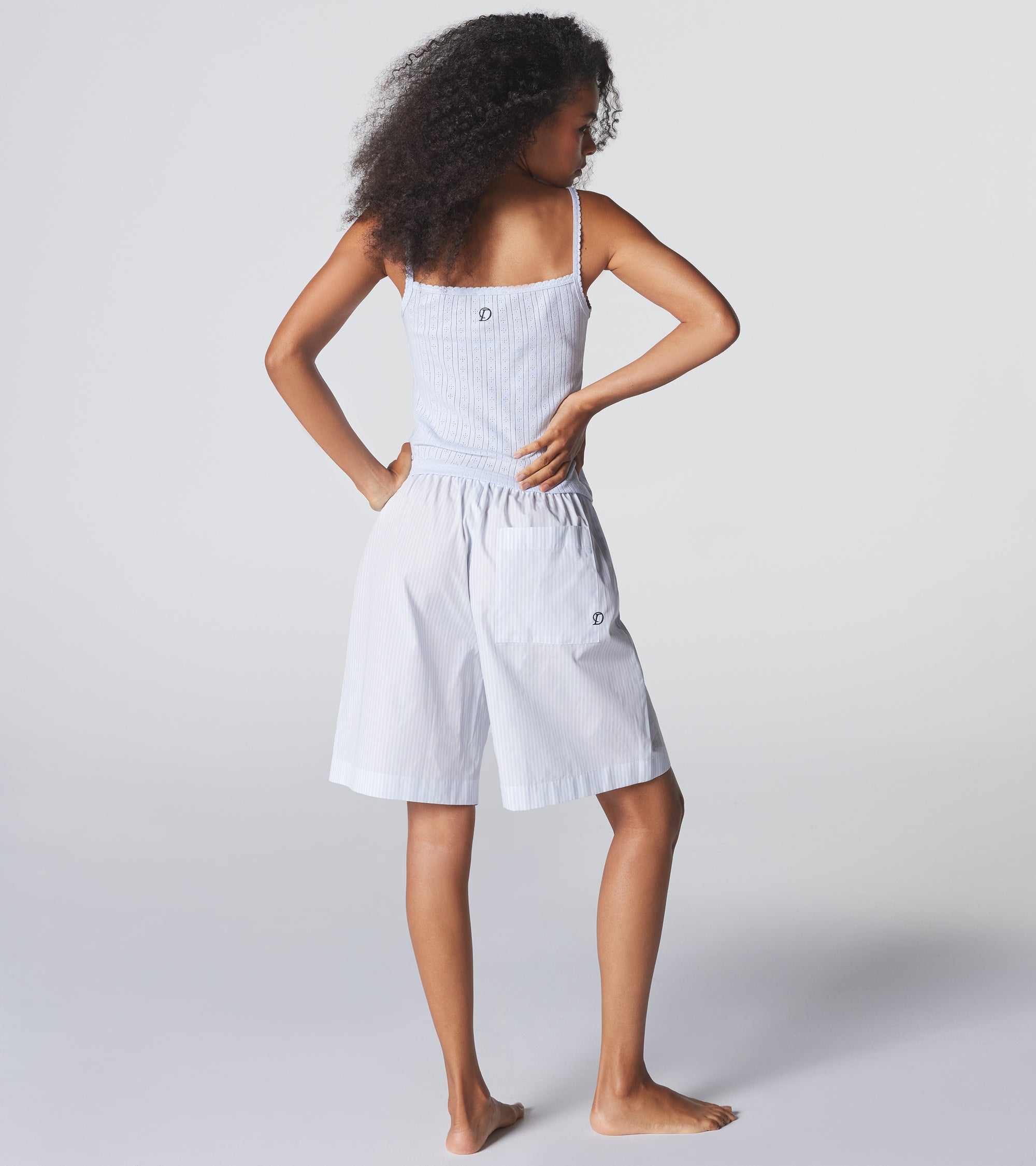 The Do Not Disturb Short - Cloud Stripe