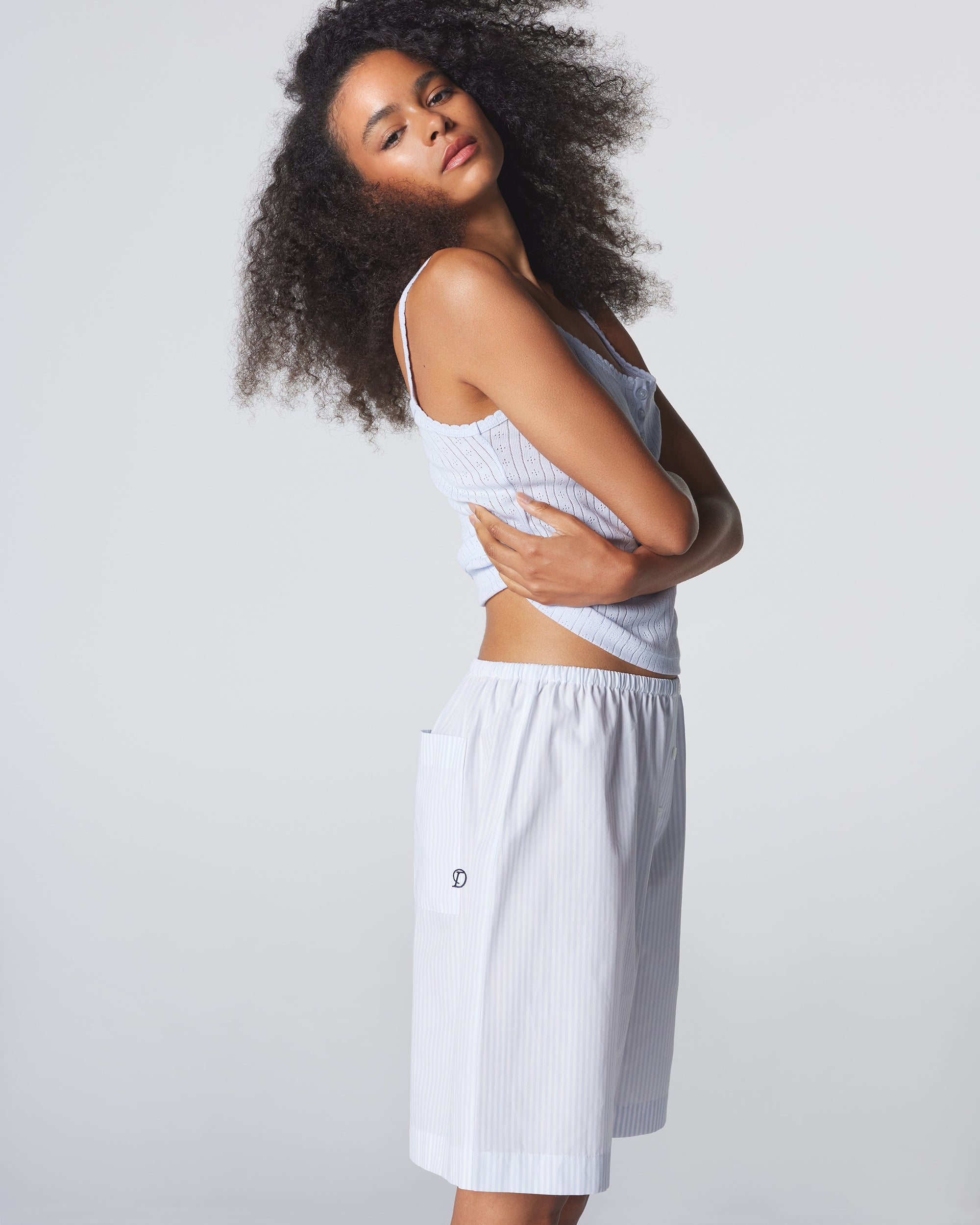 The Do Not Disturb Short - Cloud Stripe