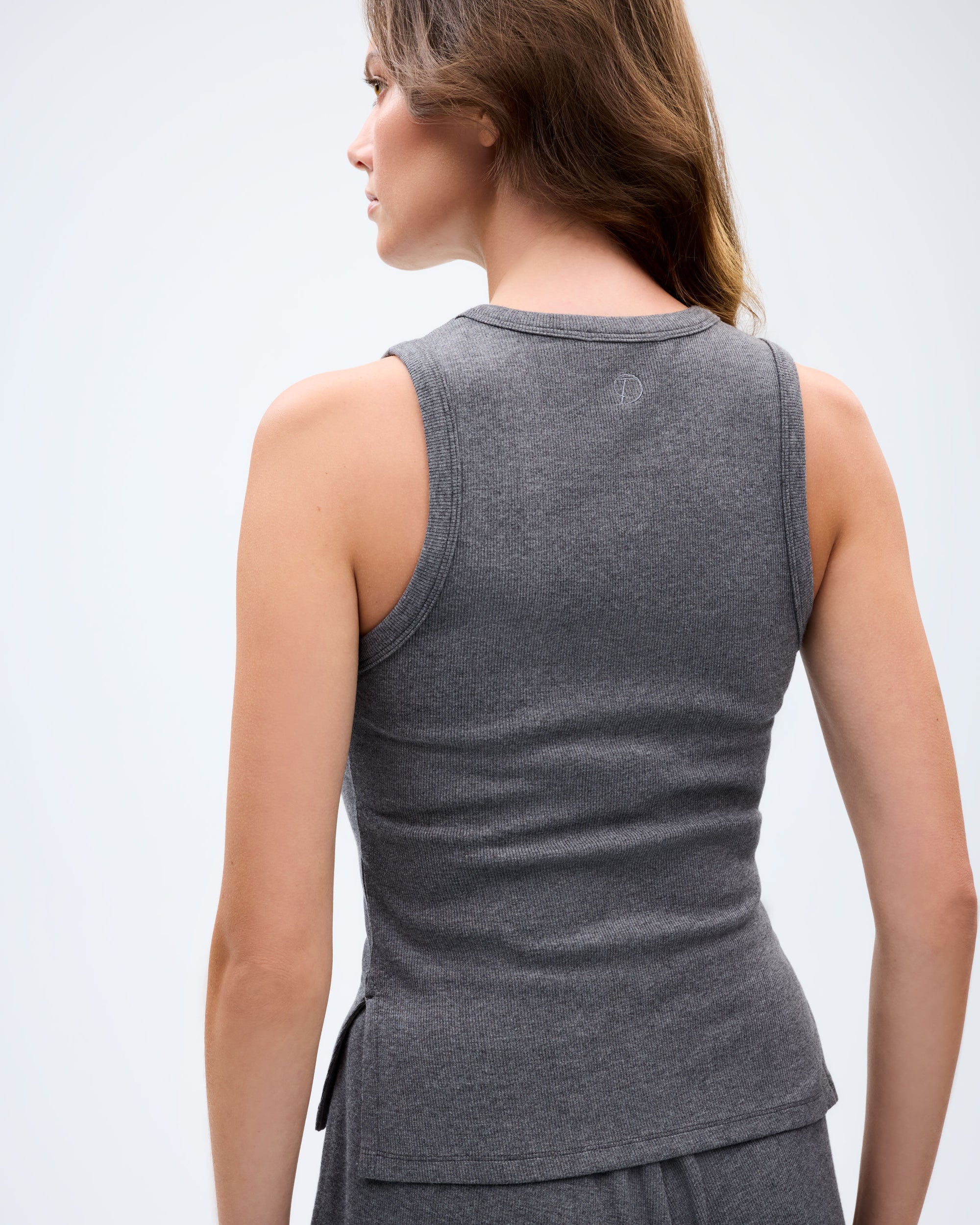The Elsewhere Tank - Charcoal Melange