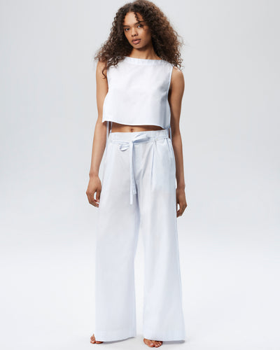 The Golden Hour Pant - Cloud Stripe