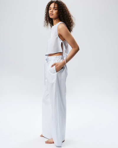 The Golden Hour Pant - Cloud Stripe