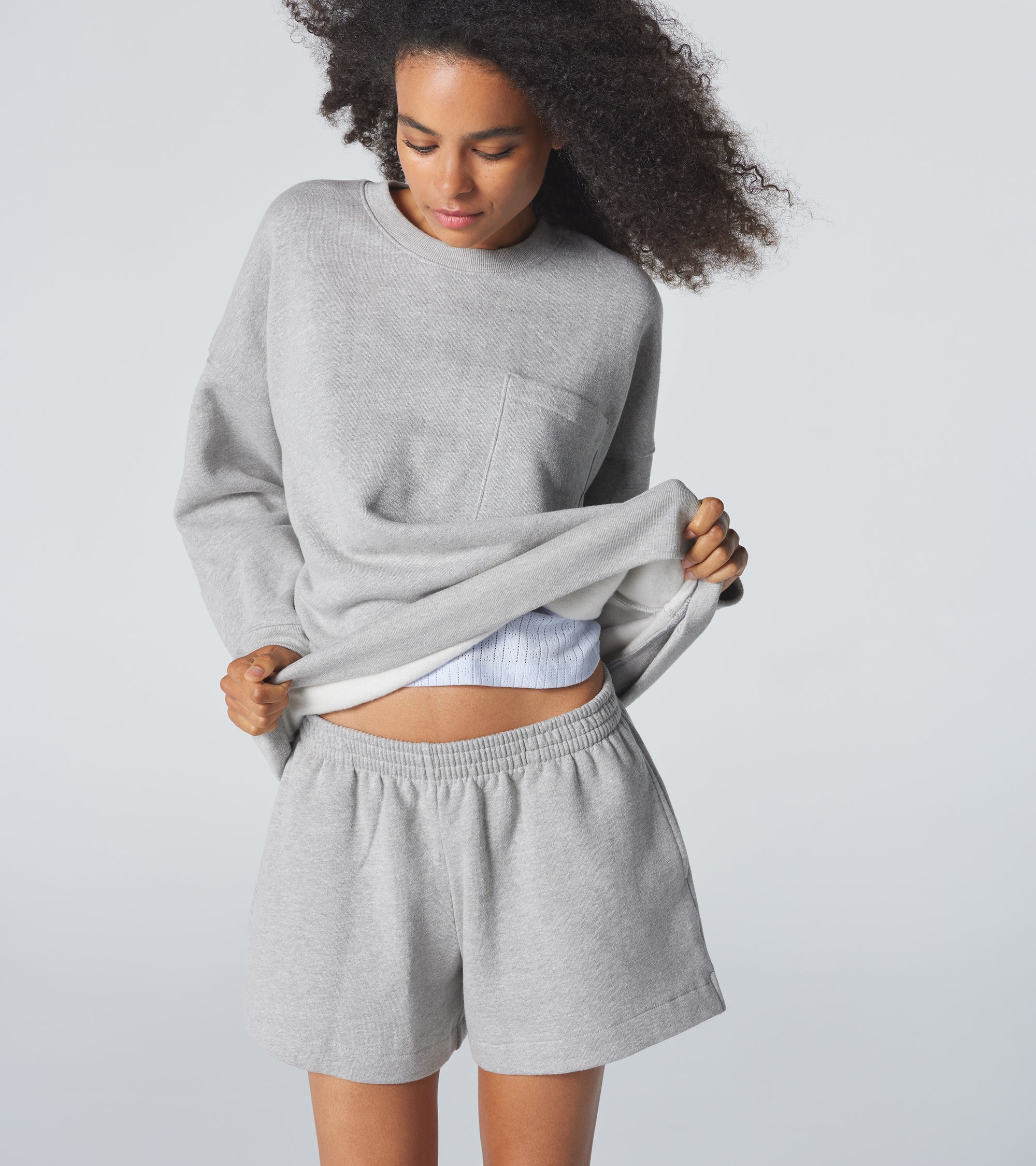 The Golden Night Sweatshirt - Grey Melange