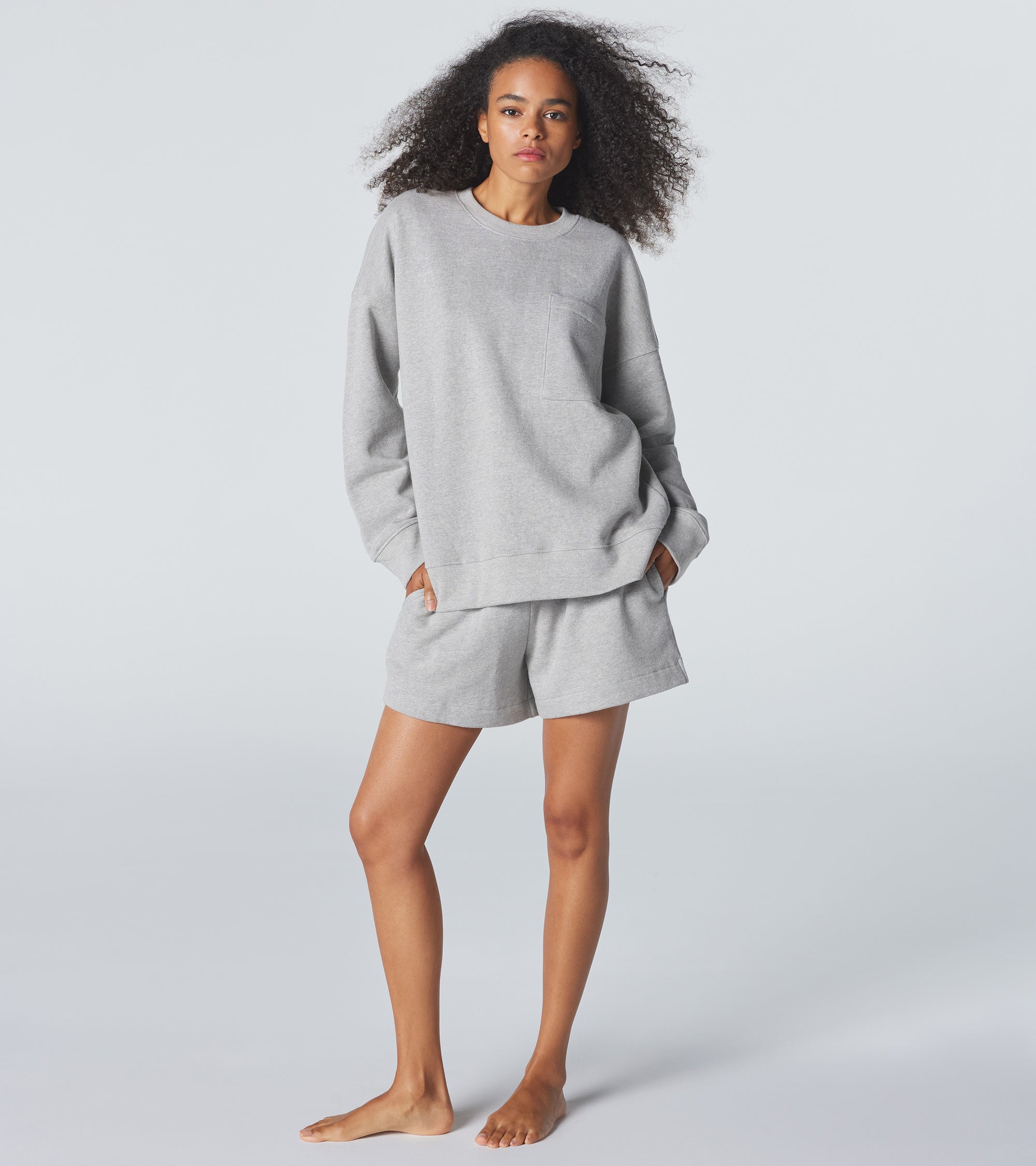 The Golden Night Sweatshirt - Grey Melange