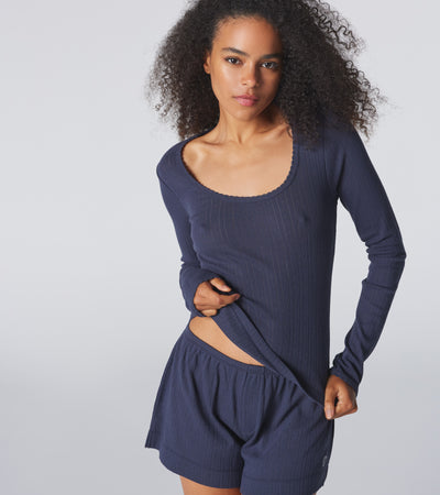 The Goodnight Long Sleeve - Navy