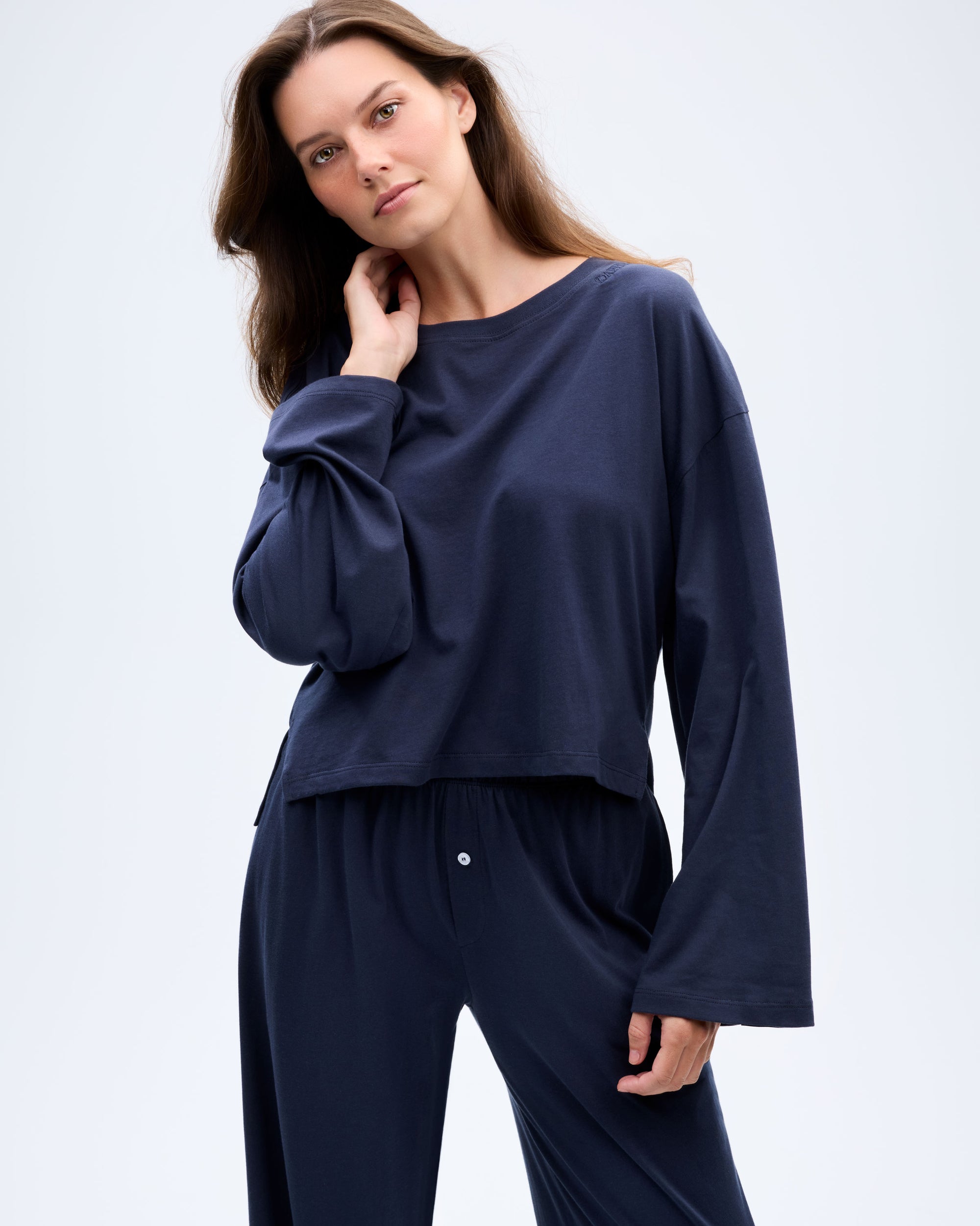The Hannah Long Sleeve - Navy