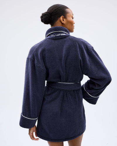 The House Cat Robe - Navy