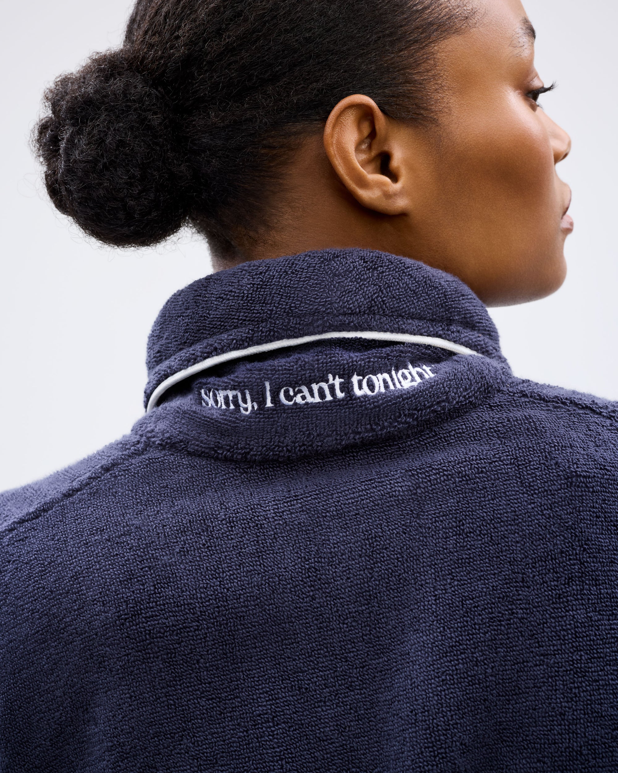 The House Cat Robe - Navy