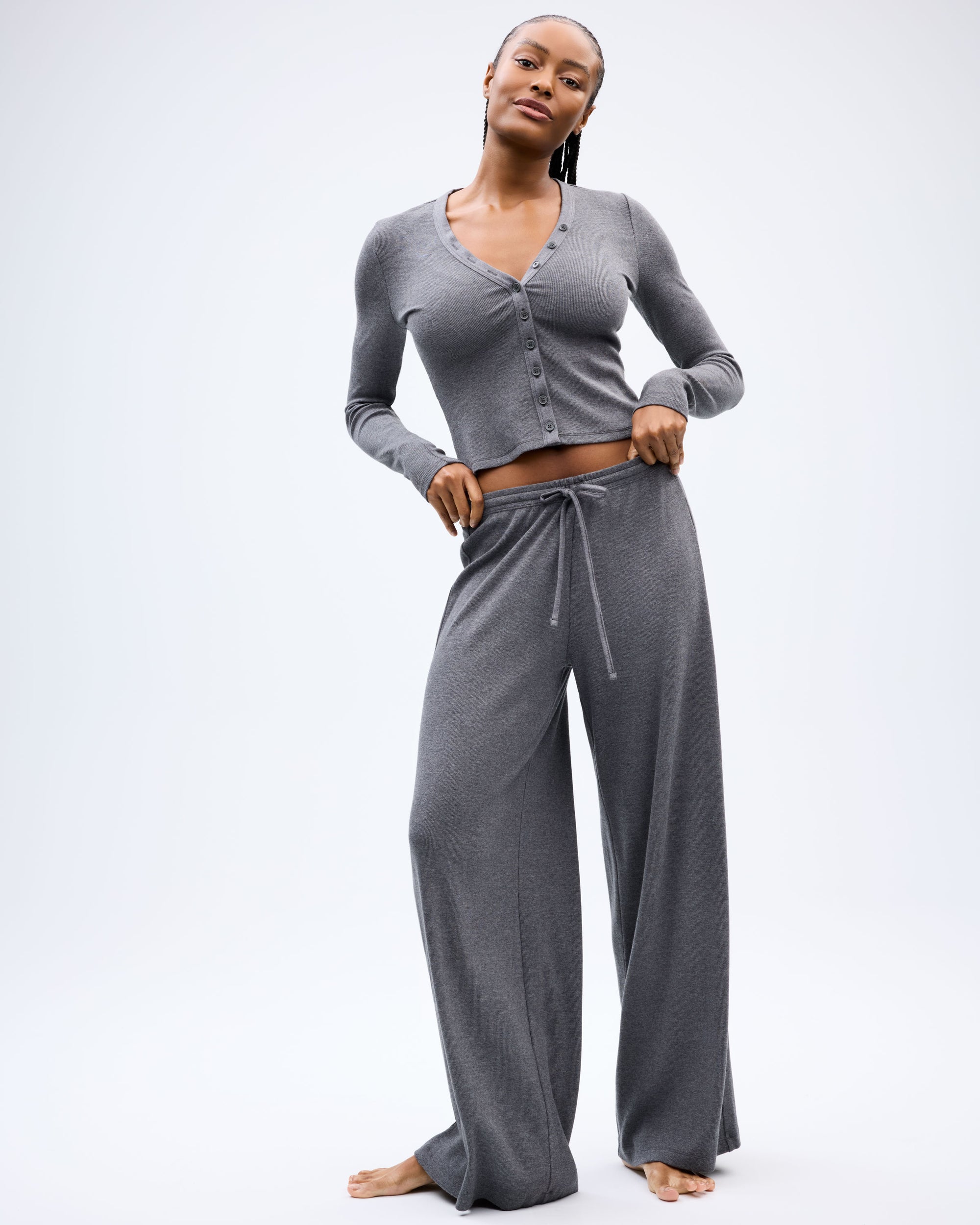 The Jet Lag Pant - Charcoal Melange