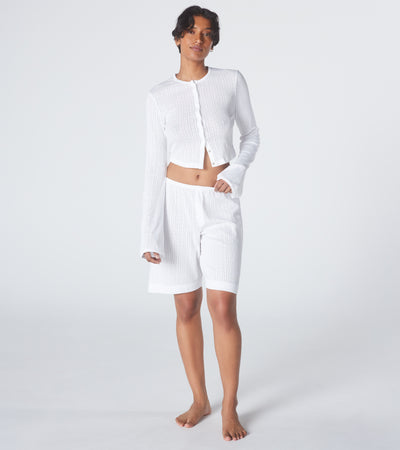 The Late Checkout Short - White