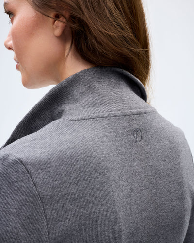 The Layover Cardigan - Charcoal Melange