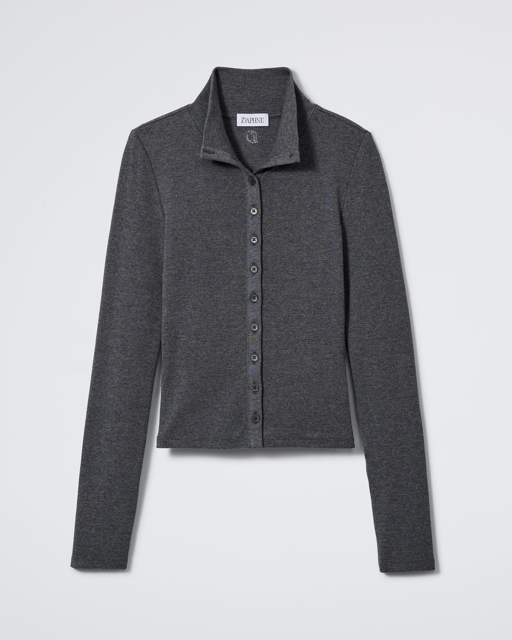 The Layover Cardigan - Charcoal Melange