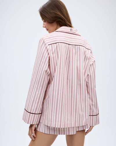 The Lobby Shirt - Blush Stripe