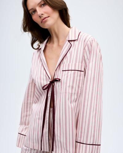 The Lobby Shirt - Blush Stripe
