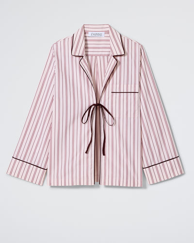 The Lobby Shirt - Blush Stripe