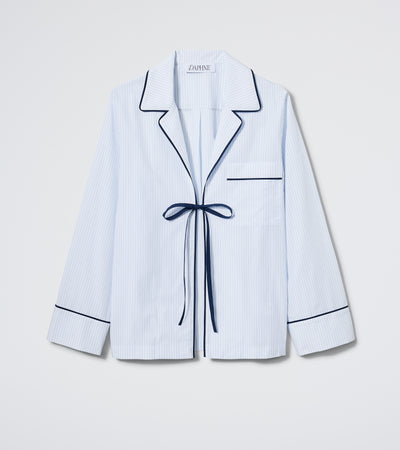 The Lobby Shirt - Cloud Stripe