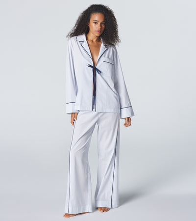 The Lobby Shirt - Cloud Stripe