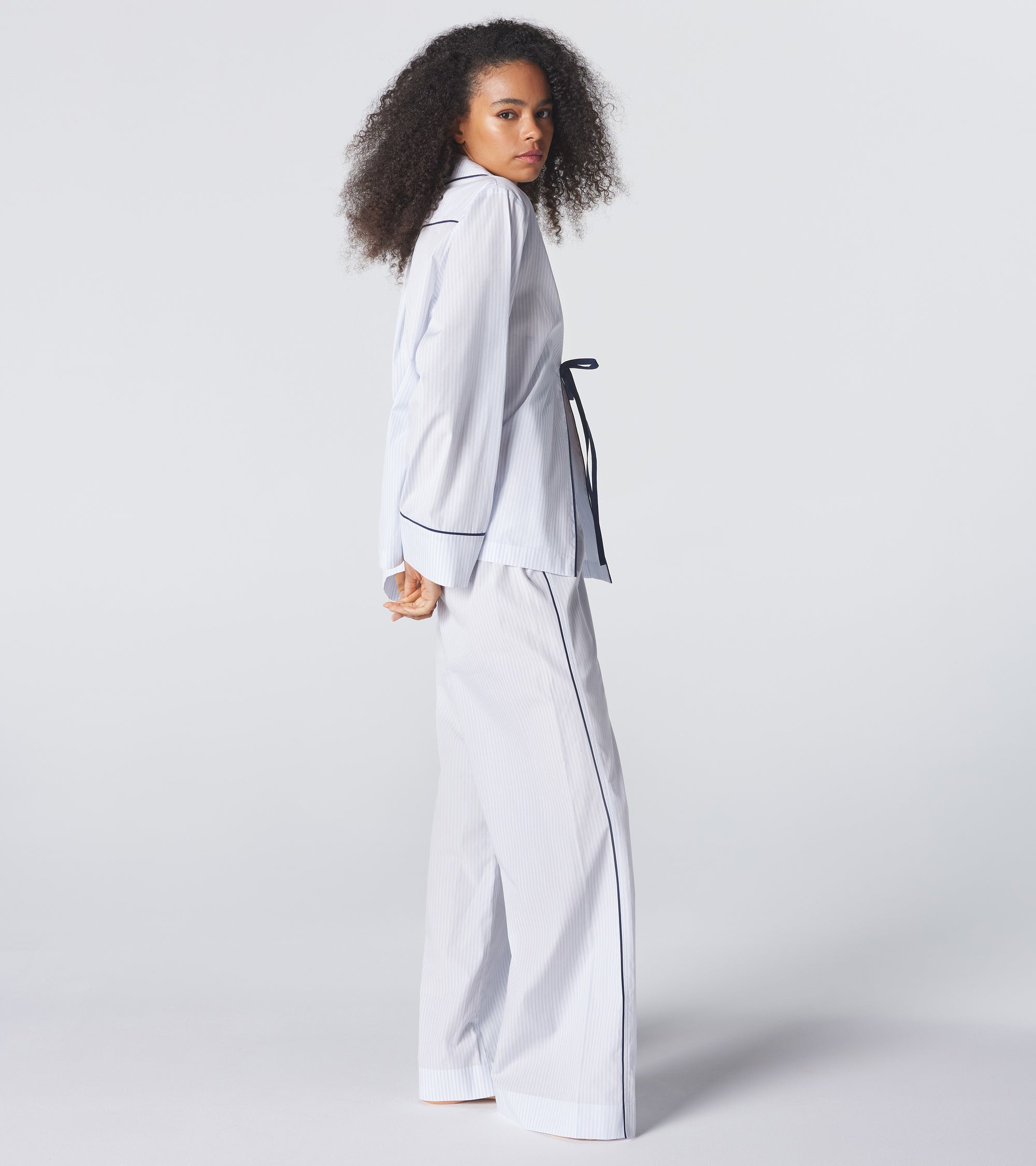 The Lobby Shirt - Cloud Stripe