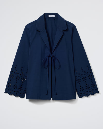 The Eyelet Lobby Shirt - Midnight
