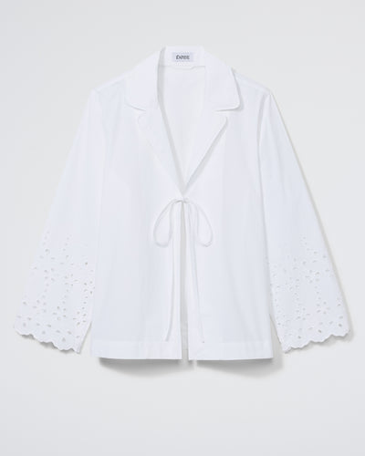 The Eyelet Lobby Shirt - White