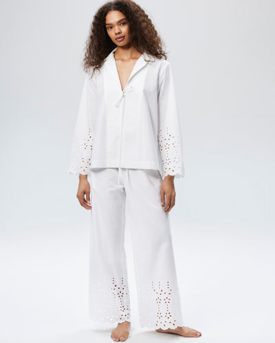 The Eyelet Lobby Shirt - White