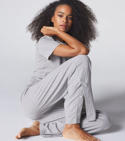 The Long Weekend Pant - Grey Melange