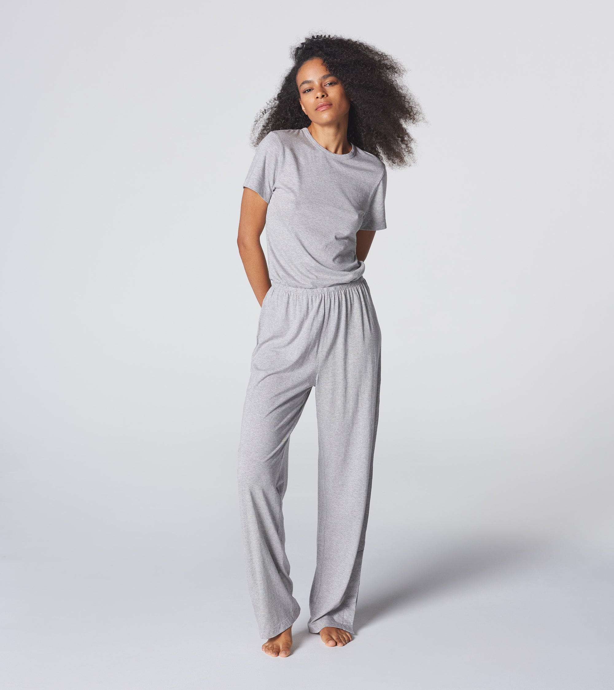 The Long Weekend Pant - Grey Melange