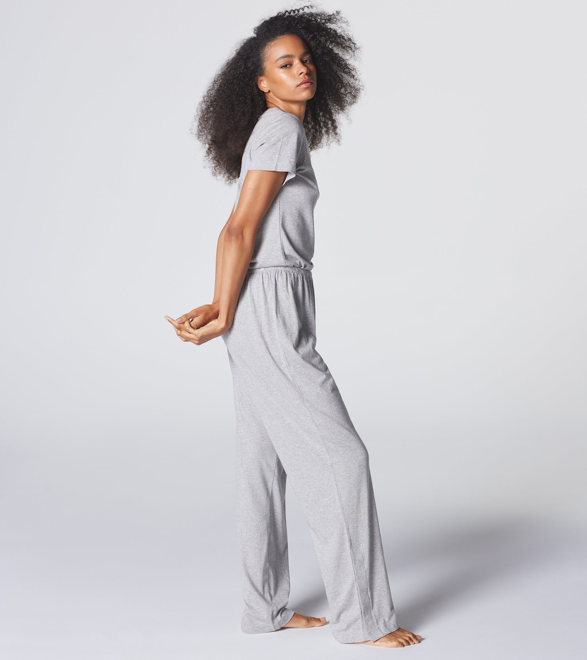 The Long Weekend Pant - Grey Melange