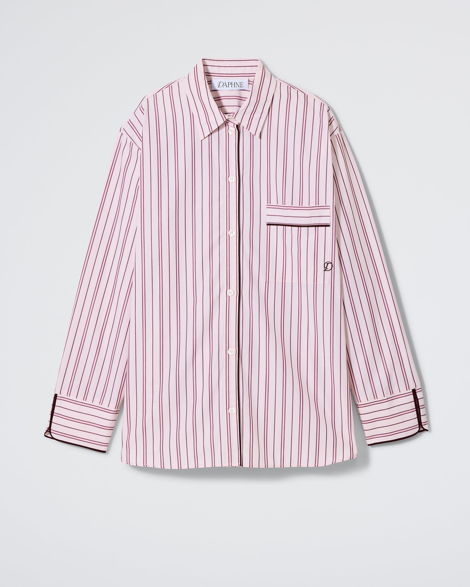 The Overnight Shirt - Blush Stripe