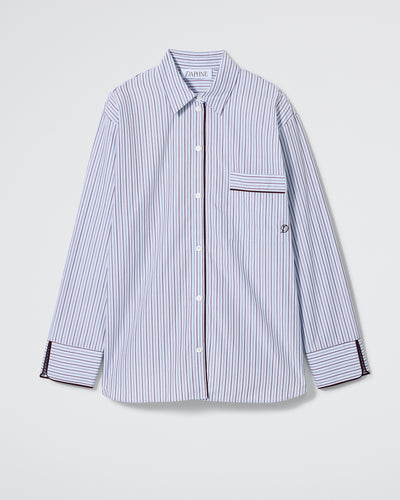 The Overnight Shirt - Robin Stripe