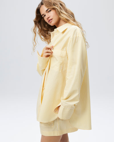 The Overnight Shirt - Sun Stripe