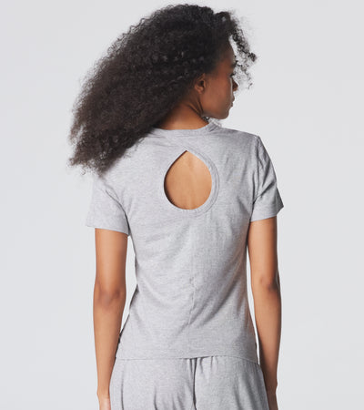 The Room Key Short Sleeve - Grey Melange