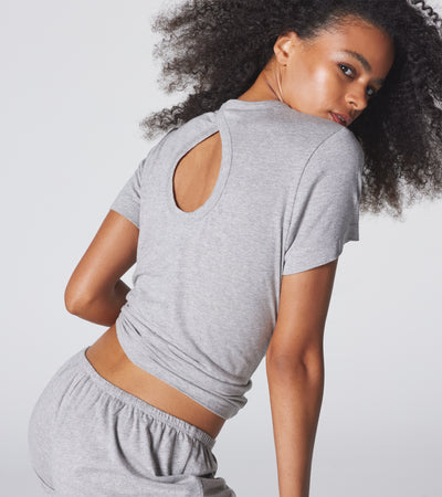 The Room Key Short Sleeve - Grey Melange