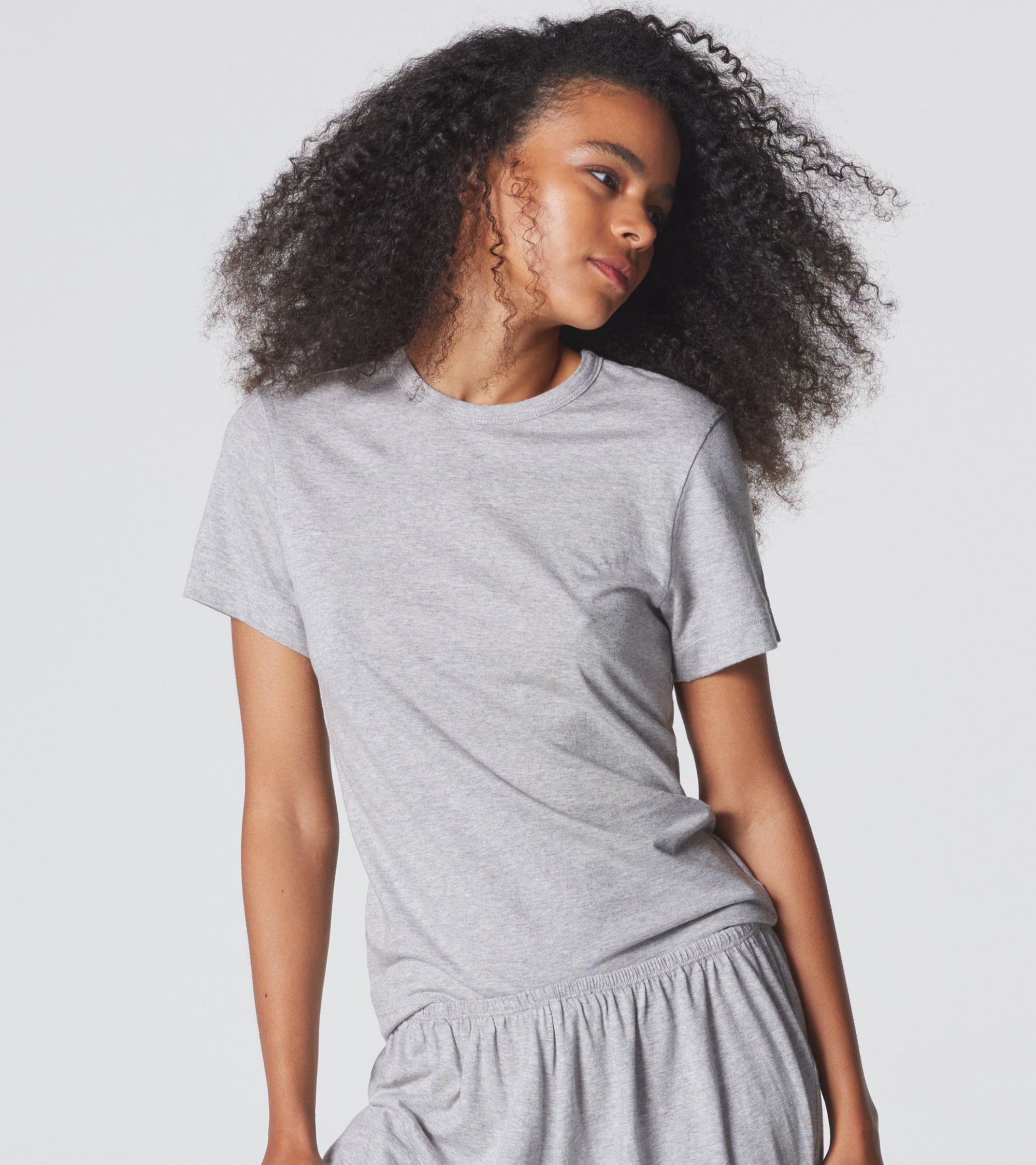 The Room Key Short Sleeve - Grey Melange