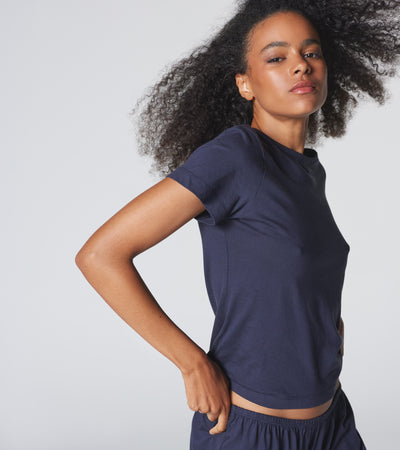 The Room Key Short Sleeve - Navy