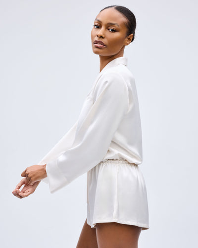 The Uptown Romper - Champagne