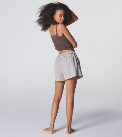 The Shut Eye Boxer - Latte Stripe