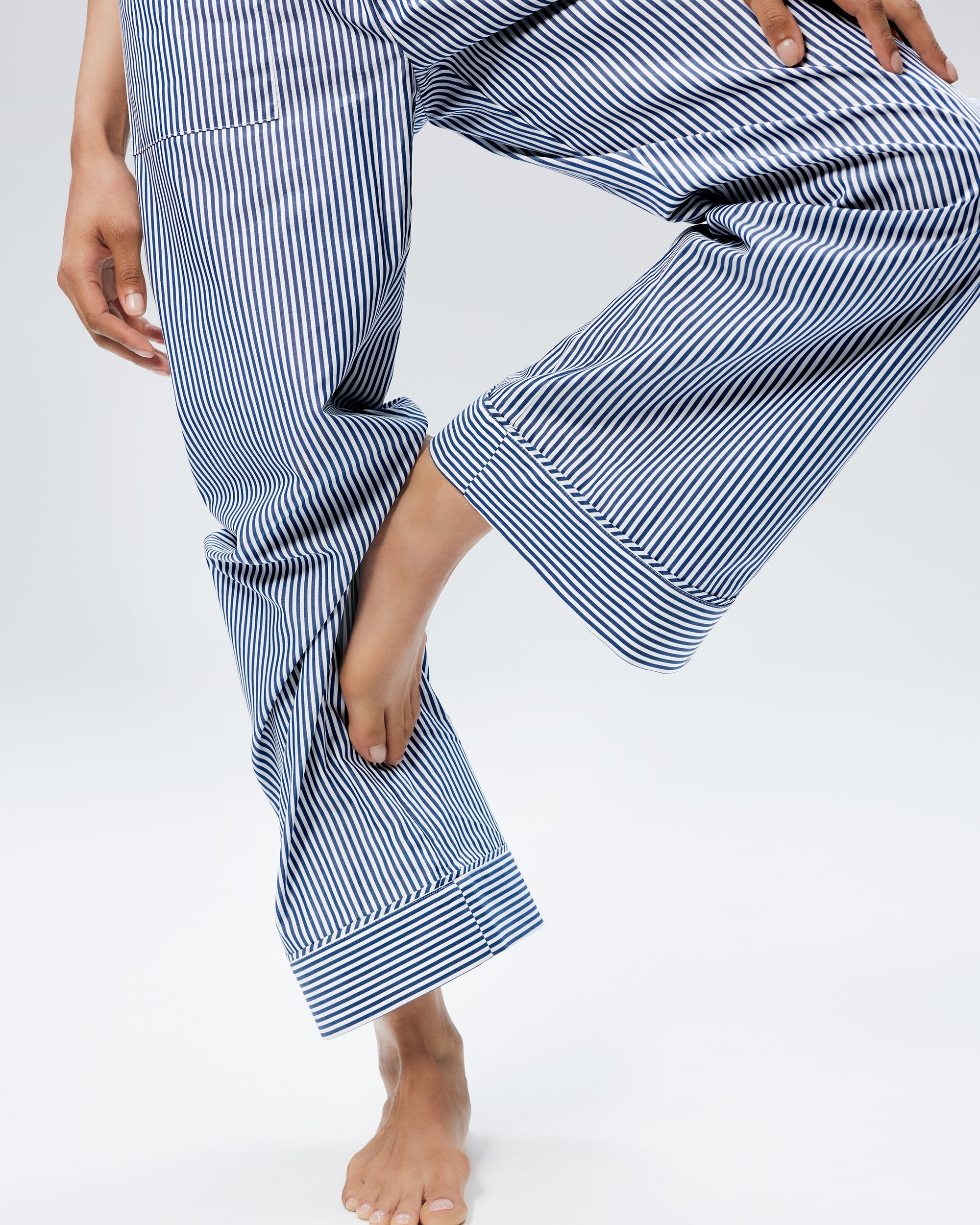 The Shut Eye Pant - Midnight Stripe