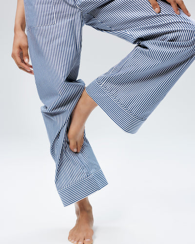The Shut Eye Pant - Midnight Stripe