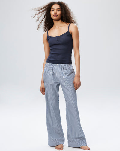 The Shut Eye Pant - Midnight Stripe
