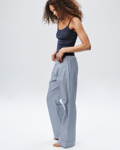 The Shut Eye Pant - Midnight Stripe