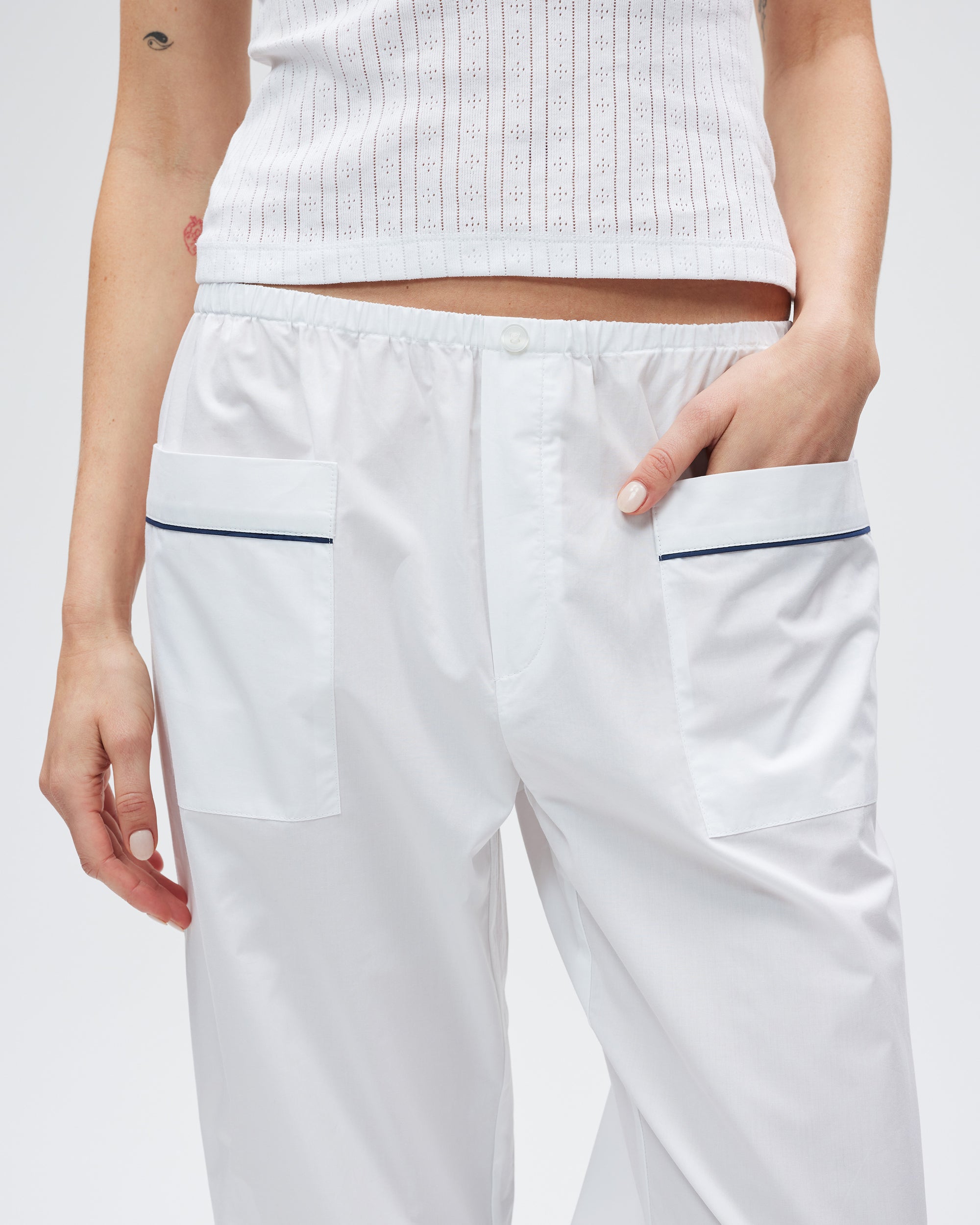 The Shut Eye Pant - White