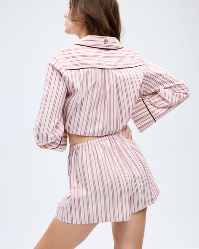 The Shut Eye Boxer - Blush Stripe